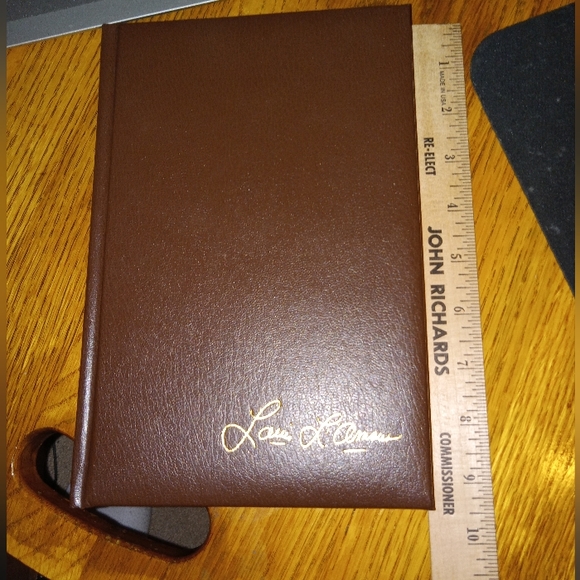 1981 Vintage Faux Leather Hardcover Mojave Crossing by Louis L'Amour - Picture 3 of 8